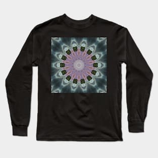 Abstract Sci-fi bio-tech Kaleidoscope pattern (Seamless) 23 Long Sleeve T-Shirt